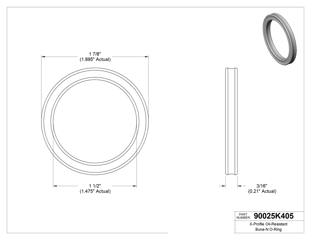 Technical drawing - 90025K405